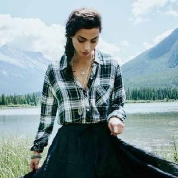 Rails Tops - RAILS Hunter Plaid Button Down Shirt Navy {XX11}